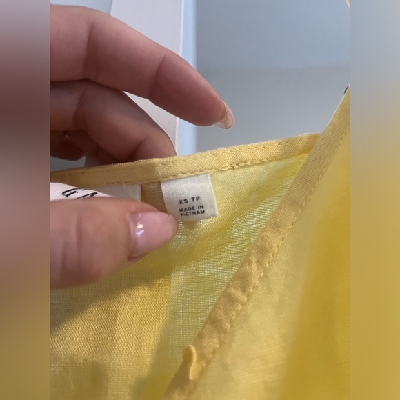 Yellow Linen Dress - Picture 3 of 5